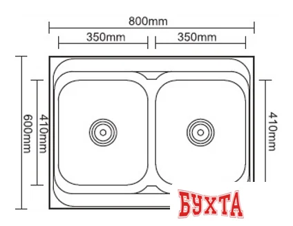 Кухонная мойка Ledeme L98060B-6