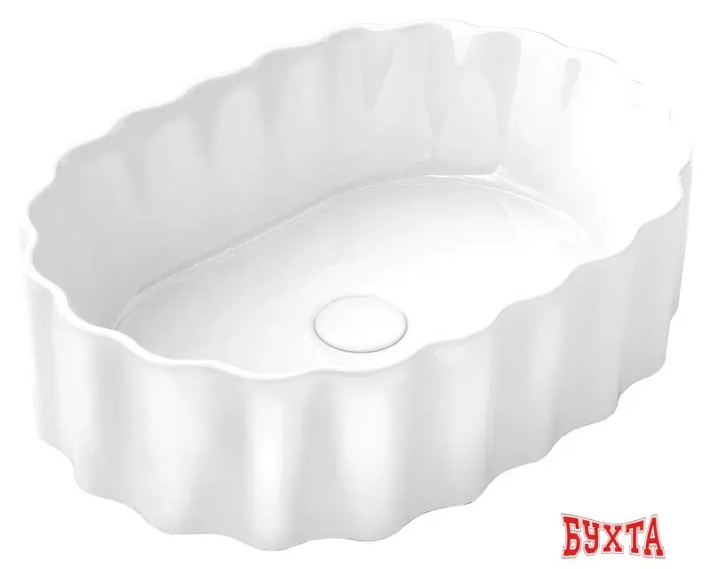 Умывальник Kerama Marazzi Artbasin Conchiglia 53 CC.wb.50/WHT