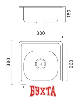 Кухонная мойка FRAP FD63838