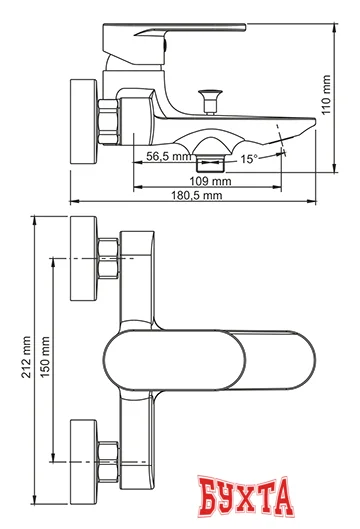 Смеситель Wasserkraft Elbe 7401