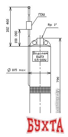 Скважинный насос Водолей БЦПЭ 0,5-100 У