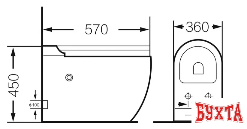 Унитаз Grossman GR-PR-5502