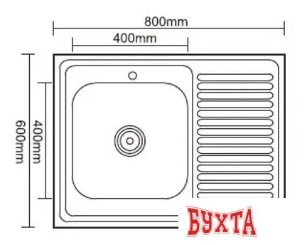 Кухонная мойка Ledeme L98060-6L