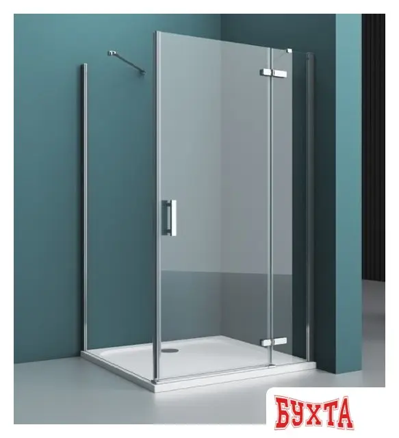 Душевой уголок BelBagno KRAFT-AH-12-120/100-C-Cr-R (прозрачное стекло)