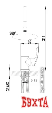 Смеситель Lemark plus STRIKE LM1105C