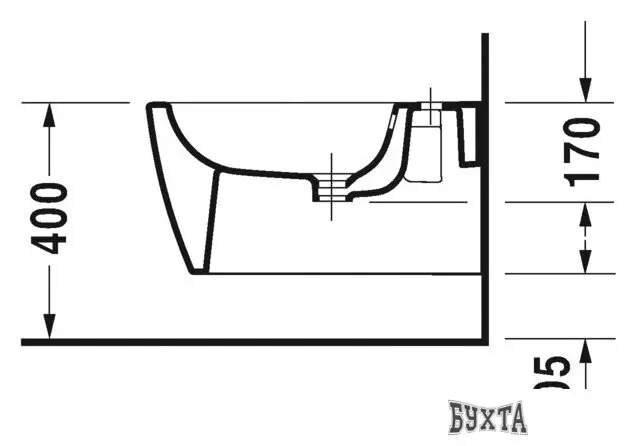 Биде Duravit ME by Starck [2288150000]