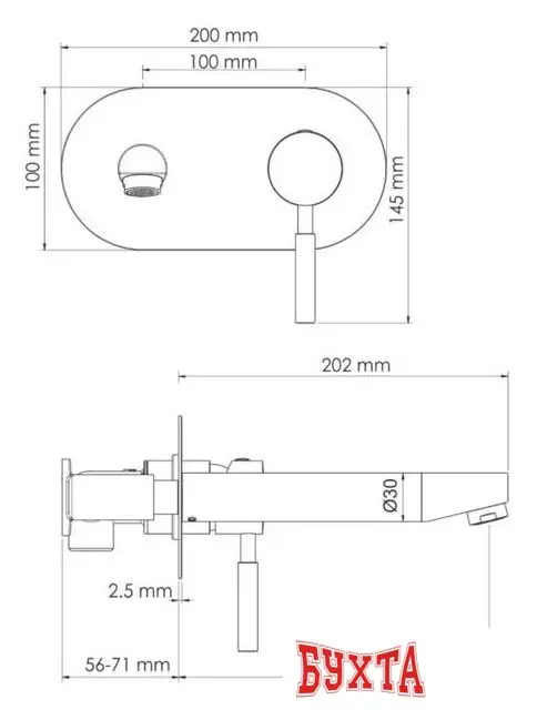 Смеситель Wasserkraft Main 4130