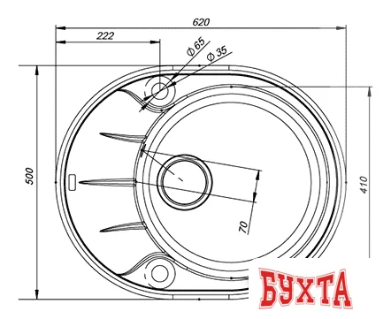 Кухонная мойка IDDIS Kitchen G K09S621i87