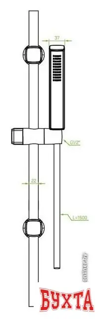 Душевой гарнитур  Laveo Pola NAP 01A1