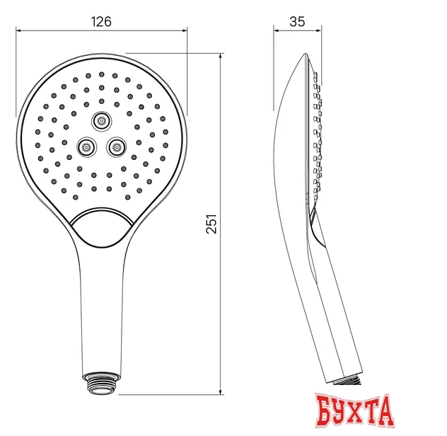 Душевая лейка IDDIS 0903F00i18