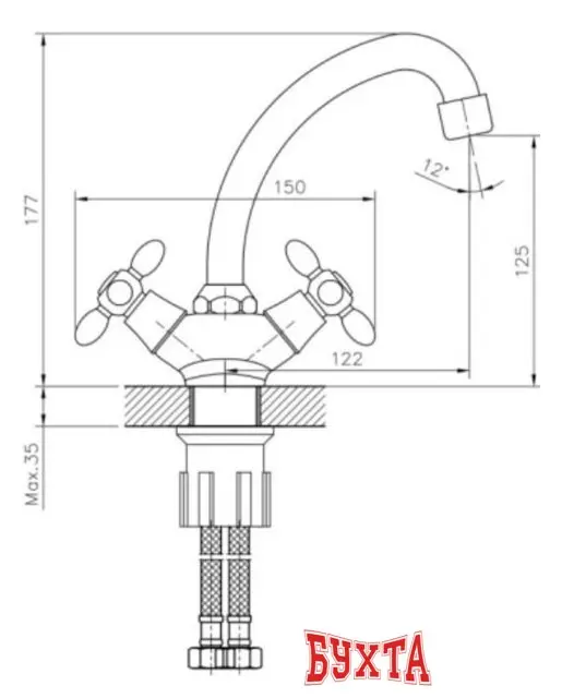 Смеситель Decoroom DR53012