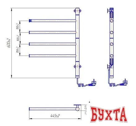 Полотенцесушитель Марио Веер-I 60x44.5