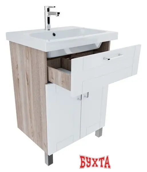 Мебель для ванных комнат IDDIS Тумба New Sena 60 NSE60W2i95 с умывальником 0146000i28