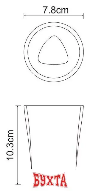 Стакан для зубной щетки и пасты Wasserkraft Ohre K-37728