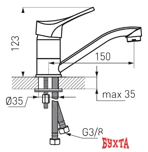 Смеситель Ferro Stillo BSL2A