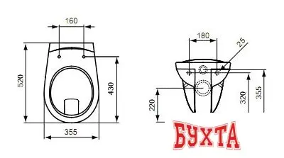 Унитаз Ideal Standard Evrovit [V340301]