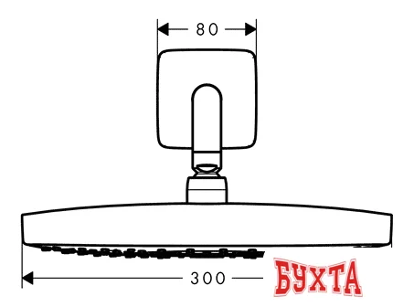 Верхний душ Hansgrohe Raindance Select E 300 2jet [27385400]