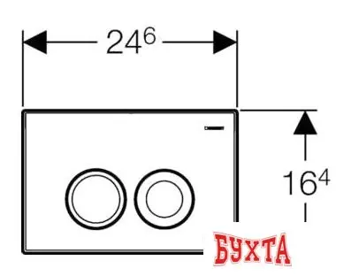 Панель смыва Geberit Delta 21 115.125.11.1 (белый)