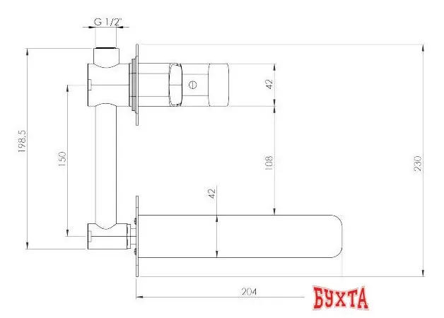 Смеситель Deante Hiacynt BQH 054L