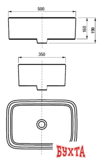 Умывальник Roca Mila 32700B000