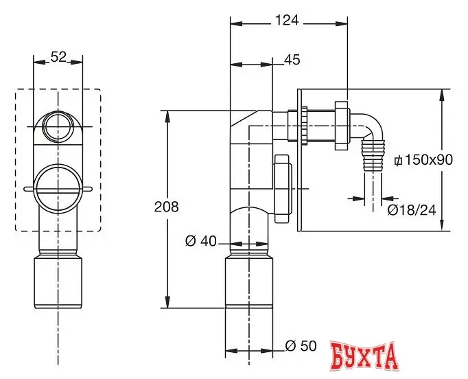 Сифон Bonomini 3200EC50B9