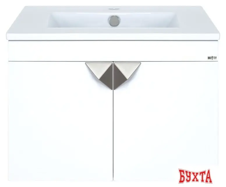 Мебель для ванных комнат Misty Сахара - 60 Тумба прямая подвесная, белая эмаль - Пр-Сах06060-0011По