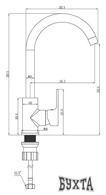 Смеситель Voda SW 519 W