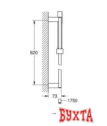 Душевой гарнитур  Grohe Euphoria Cube+ Stick [27891000]