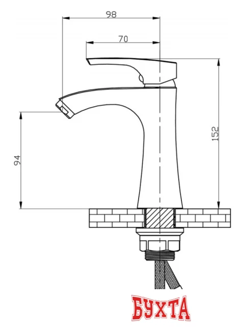 Смеситель РМС SL126-001F