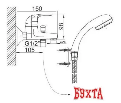 Смеситель Ferro Vasto BVA11