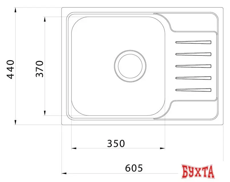 Кухонная мойка IDDIS Sound SND60SDi77