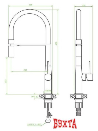 Смеситель Laveo Pola BAP B78D