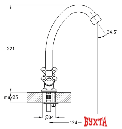 Смеситель Solone JIK4-A102-A