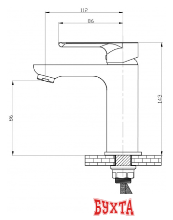 Смеситель РМС SL133-001F