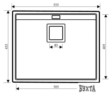 Кухонная мойка Aquasanita Delicia SQD100AW (black metallic 601)