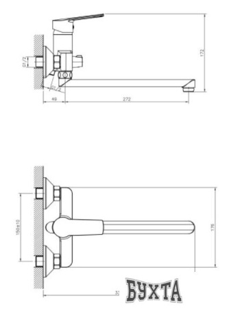 Смеситель Decoroom DR22043