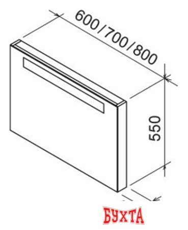 Мебель для ванных комнат Ravak Зеркало Classic 800 (береза) [X000000309]