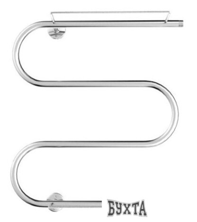 Полотенцесушитель Ростела М-образный ДУ-25 с полочкой 1" 50x50 см