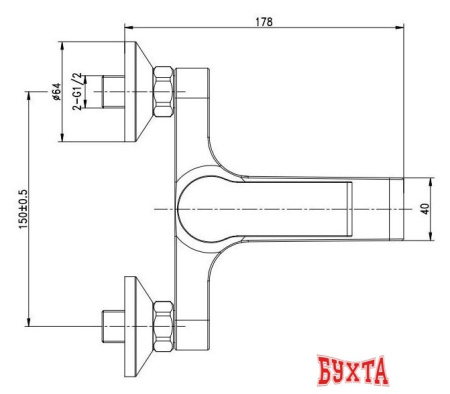 Смеситель Cersanit Brasco S951-229