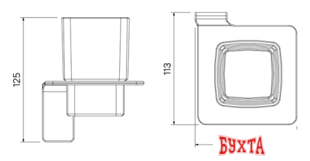 Стакан для зубной щетки и пасты IDDIS Slide SLISCG1i45