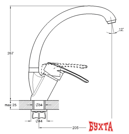 Смеситель Solone KAK4-A181