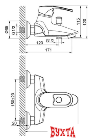 Смеситель Kaiser Aurora 67022