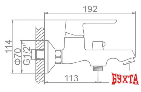 Смеситель Ledeme L3277W