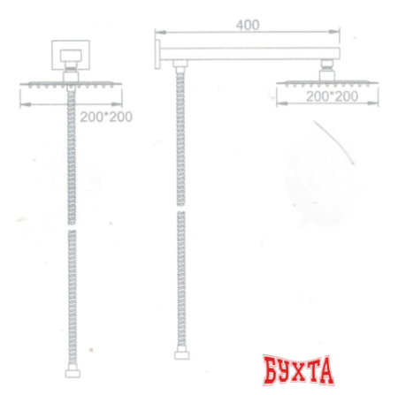 Верхний душ Ledeme L2417