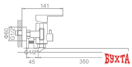 Смеситель Ledeme H716 L72216