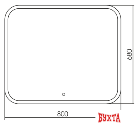 Мебель для ванных комнат Silver Mirrors Стив 800х680 ФР-00001137