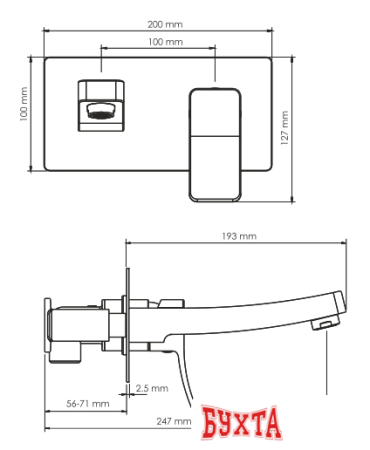 Смеситель Wasserkraft Aller 10630