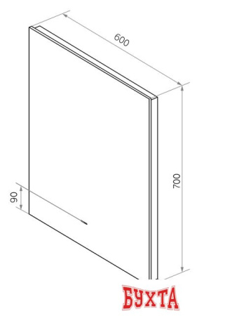 Мебель для ванных комнат Континент Trezhe Led 60x70