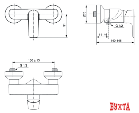 Смеситель Ideal Standard Connect Air A7032AA