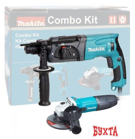 Наборы электроинструментов Makita DK0120 (перфоратор + болгарка)